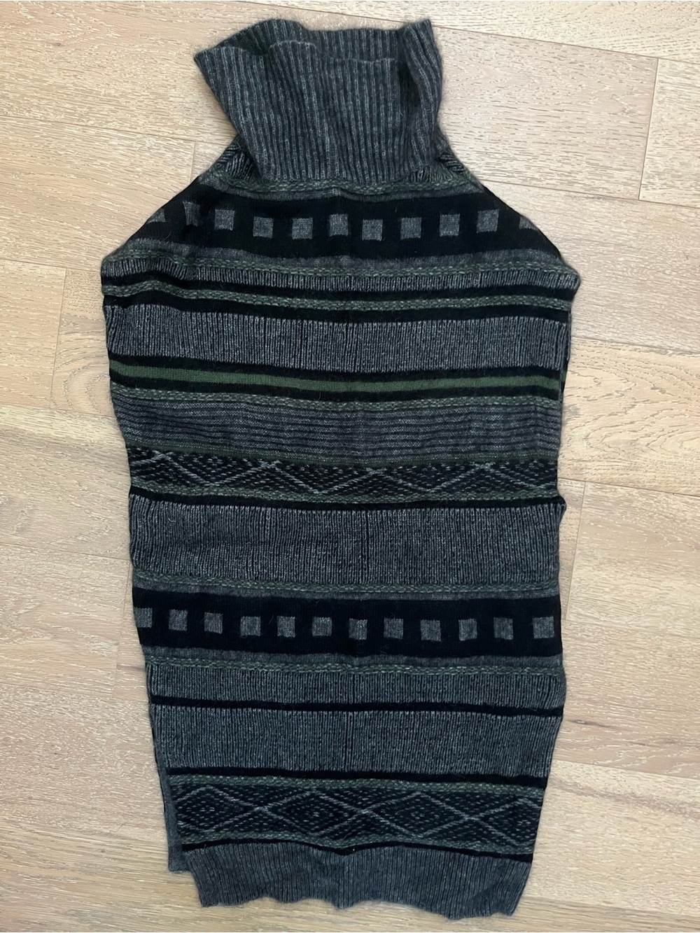 3.1 Phillip Lim Gray and Black Striped Knit Sweater
